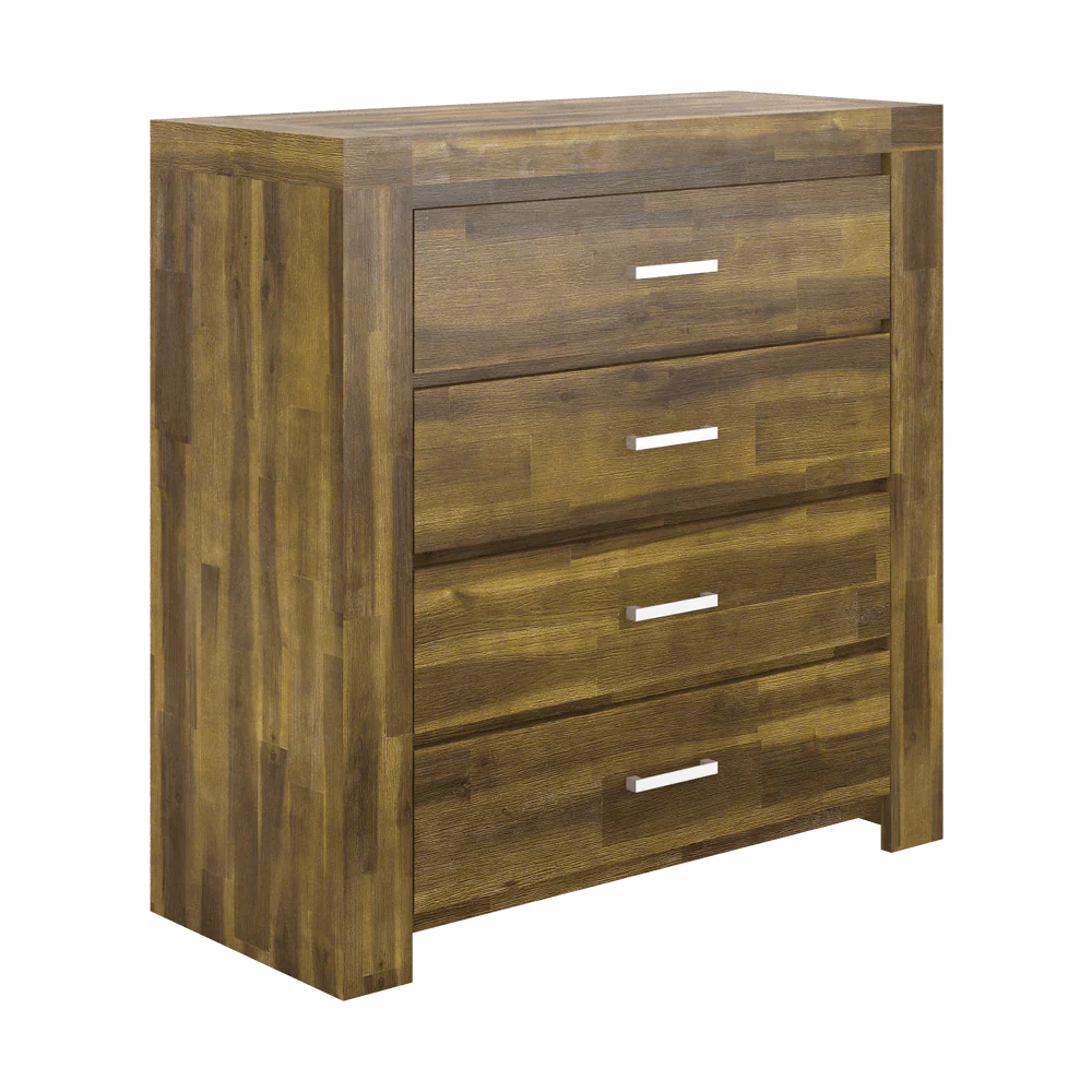 Cartier Range 4-Drawer Acacia Tallboy